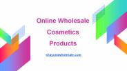 Online Wholesale Cosmetics Products