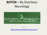 BOTOX – By Dutchess Neurology