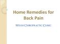 Home Remedies for Back Pain PowerPoint PPT Presentation