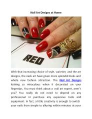 Nail Art Designs at Home
