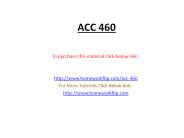 ACC 460 Complete Class