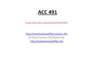 ACC 491 Complete Class