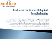 Best Ideas For Printer Setup And Troubleshooting
