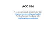 ACC 544 Complete Class
