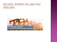 Michael Bowen | Oil&Gas Drilling Investment