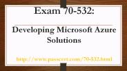 Microsoft Azure 70-532 practice test