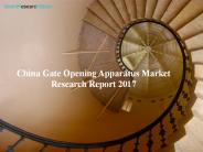 China Gate Opening Apparatus Market