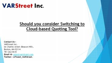Should you consider Switching to Cloud-based Quoting Tool?