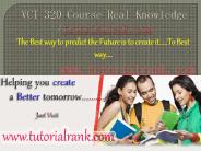 VCT 320 Course Real Knowledge / tutorialrank.com