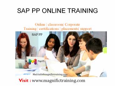 SAP PRODUCTION PLANNING ONLINE TRAINING IN HYDERABAD