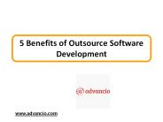 5 Benefits of Outsource Software Development