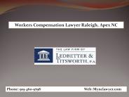 Workers Compensation Attorney Lawyer Raleigh, Apex NC