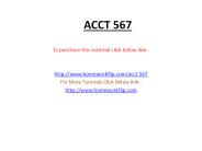 ACCT 567 Complete class