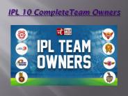 IPL team Owners
