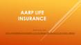 AARP Life Insurance PowerPoint PPT Presentation