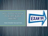 HOW TO CLEAR BANK PO EXAM IN ONE ATTEMPT?