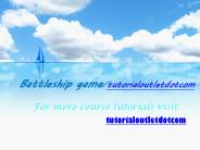Battleship game/tutorialoutletdotcom