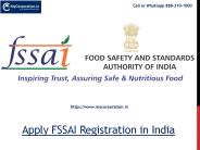 Apply Food License FSSAI Registration in India