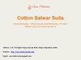 Cotton Salwar Suits PowerPoint PPT Presentation