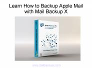 Learn How to Backup Apple Mail