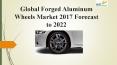Global forged aluminum wheels market 2017 forecast to 2022 PowerPoint PPT Presentation