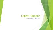 Latest Update Karnataka 2nd PUC Result 2017