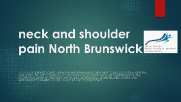 sciatic nerve pain new Brunswick