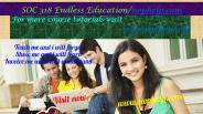 SOC 318 Endless Education/uophelp.com