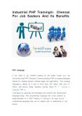 Industrial PHP Training In Chennai For Job Seekers And Its Benefits PowerPoint PPT Presentation