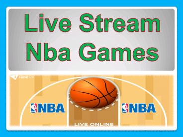 Live Stream Nba Games