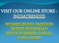 WOMEN BOHO STYLE BOHEMIAN SUMMER LONG SKIRTS PowerPoint PPT Presentation