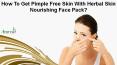 How To Get Pimple Free Skin With Herbal Skin Nourishing Face Pack?
