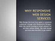 Why Responsive Web Design Services?