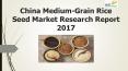 China Medium-Grain Rice Seed Market Research Report 2017 PowerPoint PPT Presentation