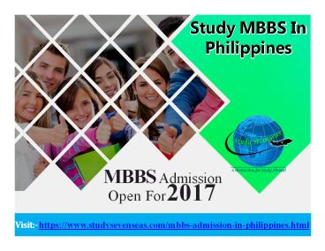 STUDY MD / MBBS IN PHILIPPINES