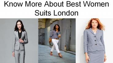 Hand Made Best Women Suits London