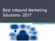 Best Inbound Marketing Solutions- 2017