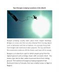Top 4 Bungee Jumping Locations in the World PowerPoint PPT Presentation