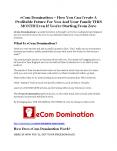 eCom Domination Review & HUGE $23800 Bonuses PowerPoint PPT Presentation