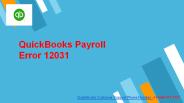 QuickBooks Payroll Error 12031