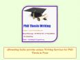 eBranding India provide unique Writing Services for PhD Thesis in Pune PowerPoint PPT Presentation