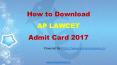 AP LAWCET 2017 Hall Ticket PowerPoint PPT Presentation
