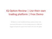 IQ Option Review | Binary Trading Global