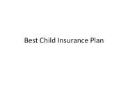 Best Child Insurance Plan