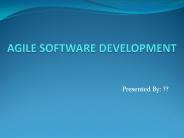 Agile Software Development