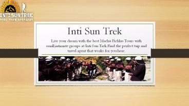 Peru Machu Picchu tour