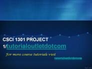 CSCI 1301 PROJECT 1/tutorialoutletdotcom