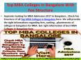 Top MBA Colleges in Bangalore With Fee Structure PowerPoint PPT Presentation