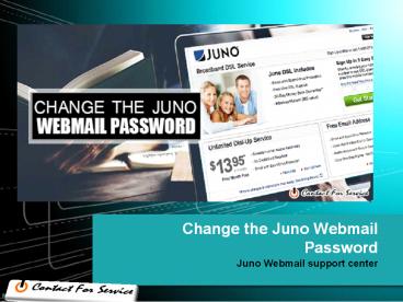 Change the Juno Webmail Password