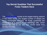 Top Secret Qualities That Successful Forex Traders Have